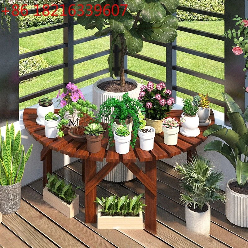 Antiseptic wood flower stand, semi-circular around the tree, splicing long stool, indoor flower stand, outdoor flower planting
Antiseptic wood flower stand, semi-circular around the tree, splicing long stool, indoor flower stand, outdoor flower planting