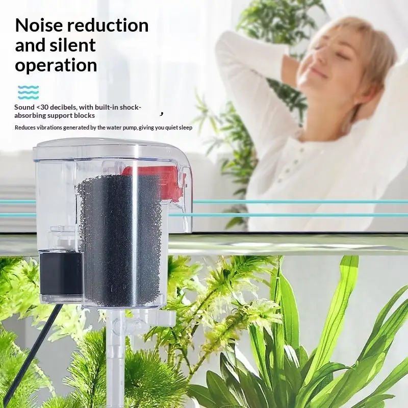 ●Hang On Aquarium Filter 3 In 1 Silent Waterfall Oxygen Pump External Fish Tank Filter For Small Aquariums
●Hang On Aquarium Filter 3 In 1 Silent Waterfall Oxygen Pump External Fish Tank Filter For Small Aquariums