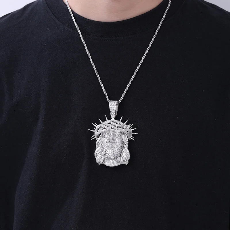 Hip Hop 5A+ CZ Stone Paved Bling Lced Out JESUS PIECE Pendants Necklace For Men Charm Rapper Jewelry Rose Gold Silver Color
Hip Hop 5A+ CZ Stone Paved Bling Lced Out JESUS PIECE Pendants Necklace For Men Charm Rapper Jewelry Rose Gold Silver Color