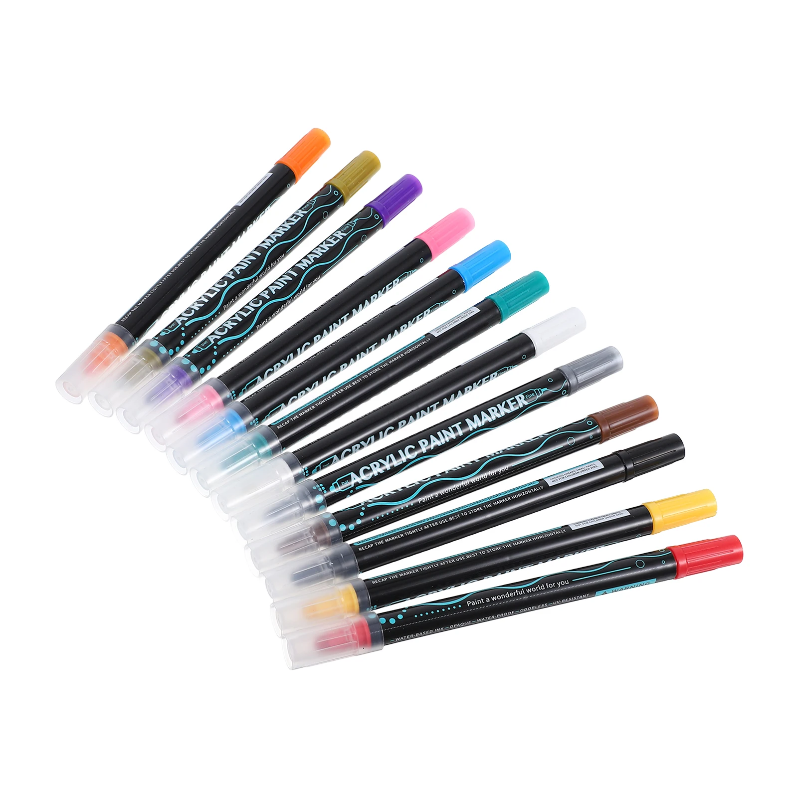 12pcs Acrylic Paint Pen Markers Double Head for Canvas Plastic Drawing Coloring Pens Kit Wide Application
12pcs Acrylic Paint Pen Markers Double Head for Canvas Plastic Drawing Coloring Pens Kit Wide Application
