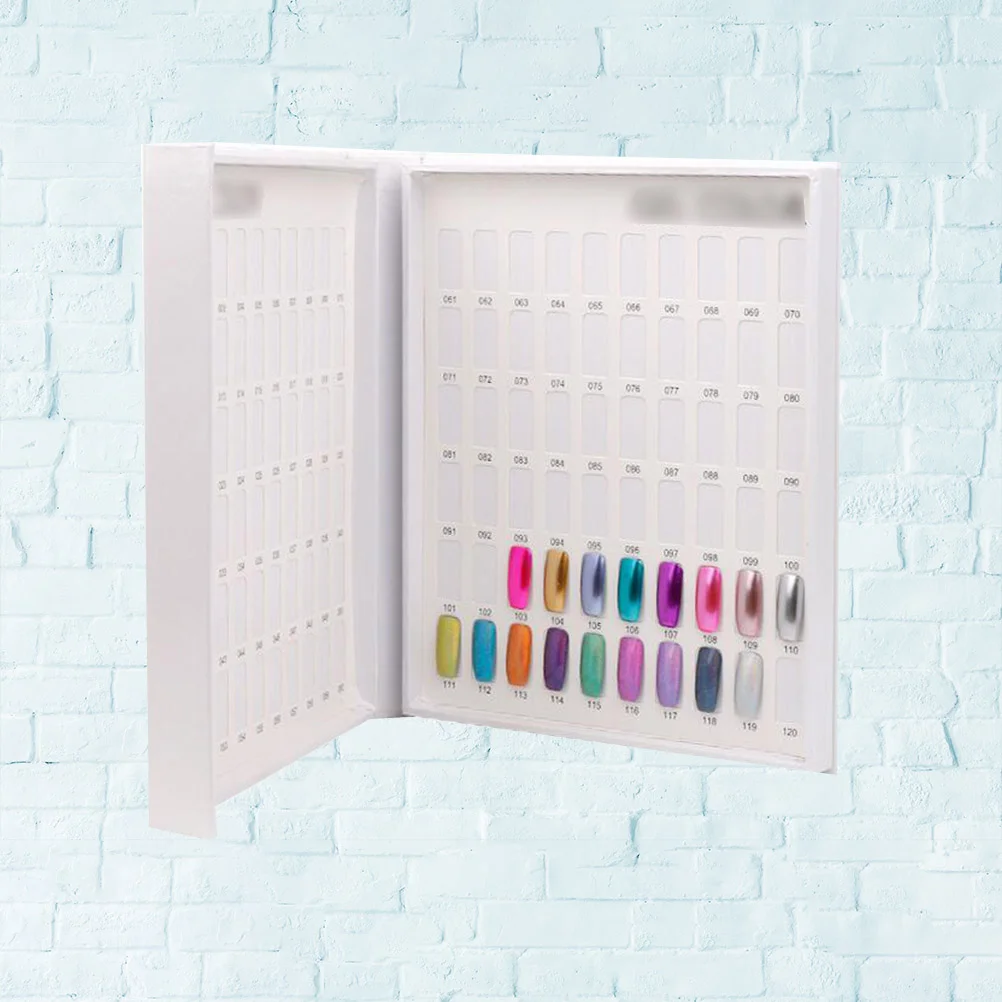 120 Colors Nail Gel Display Chart Professional UV Color Card for Nail Salon Manicure Pedicure Practice
120 Colors Nail Gel Display Chart Professional UV Color Card for Nail Salon Manicure Pedicure Practice