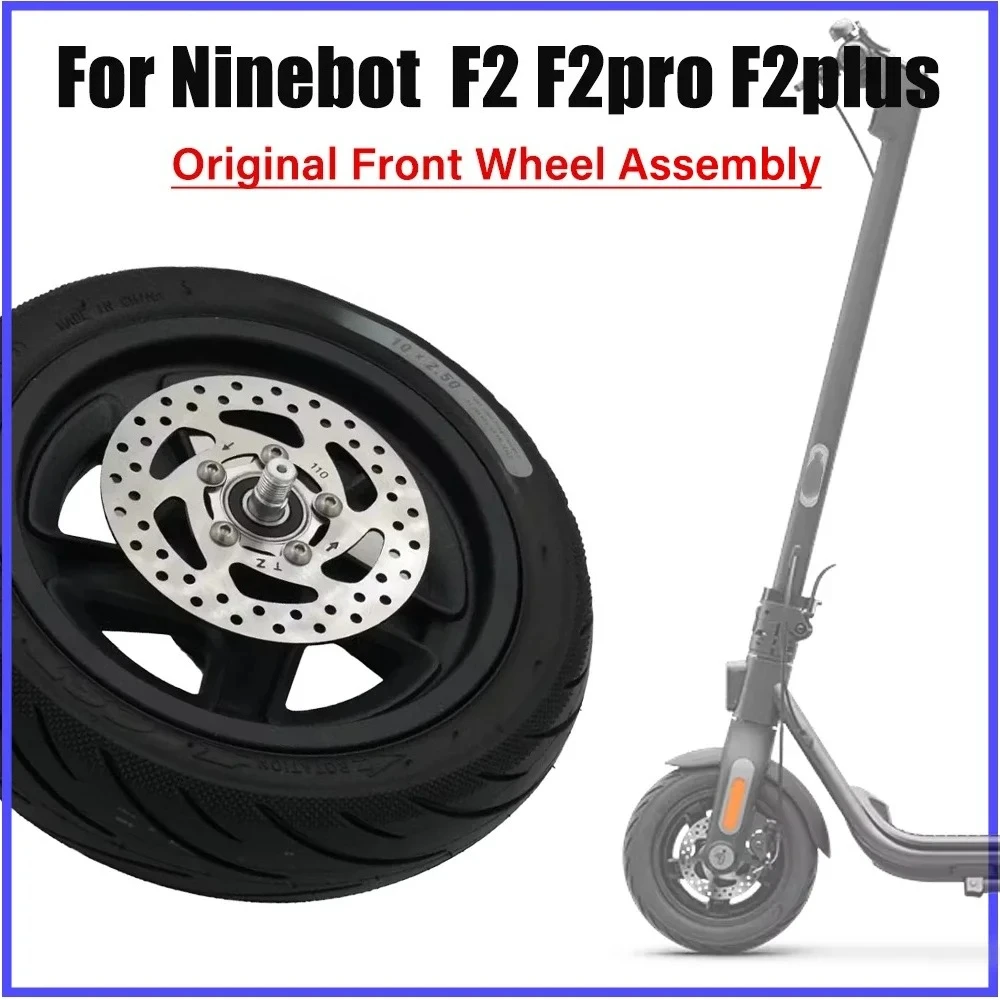 Оригинальное переднее колесо F2 в сборе для Ninebot KickScooter F2 F2pro F2plus, 10 дюймов, 10*2,5, самозапечатывающиеся детали вакуумного колеса
Оригинальное переднее колесо F2 в сборе для Ninebot KickScooter F2 F2pro F2plus, 10 дюймов, 10*2,5, самозапечатывающиеся детали вакуумного колеса