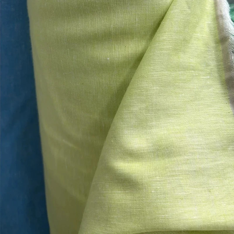 Pure Linen Yarn Dyed Light Green Soft Breathable Fabric Shirt Pants Dress Handmade DIY Home Sewing Craft Material Spring Summer
Pure Linen Yarn Dyed Light Green Soft Breathable Fabric Shirt Pants Dress Handmade DIY Home Sewing Craft Material Spring Summer