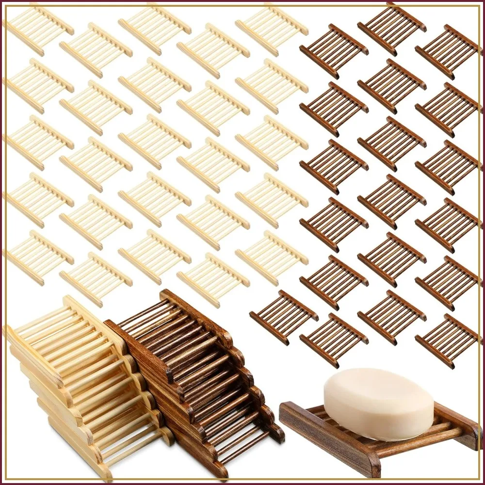 50 Pcs Bamboo Wood Soap Holder Bulk Bathroom Wooden Soap Dish Tray Saver 4.72 x 3.35 x 0.7 Inch Hand Craft Self Draining Dish for Bar Kitchen
50 Pcs Bamboo Wood Soap Holder Bulk Bathroom Wooden Soap Dish Tray Saver 4.72 x 3.35 x 0.7 Inch Hand Craft Self Draining Dish for Bar Kitchen