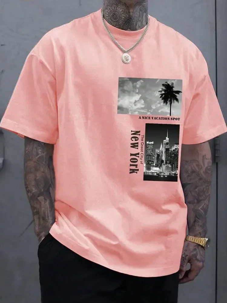 New York Letter Printing T-shirts Men Luxury Brand T-shirt Cotton Summer Fashion Women's Tshirts Short Sleeves Tee Clothing 2024
New York Letter Printing T-shirts Men Luxury Brand T-shirt Cotton Summer Fashion Women's Tshirts Short Sleeves Tee Clothing 2024