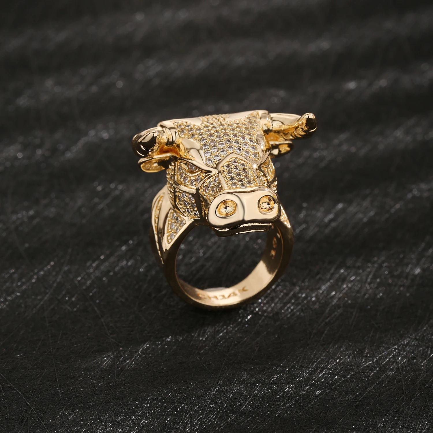 Hip-Hop Jewelry Classic Men's Ring Bull Head Style 8/9/10 Size 14K Gold-Plated Brass Material Free Shipping Product
Hip-Hop Jewelry Classic Men's Ring Bull Head Style 8/9/10 Size 14K Gold-Plated Brass Material Free Shipping Product
