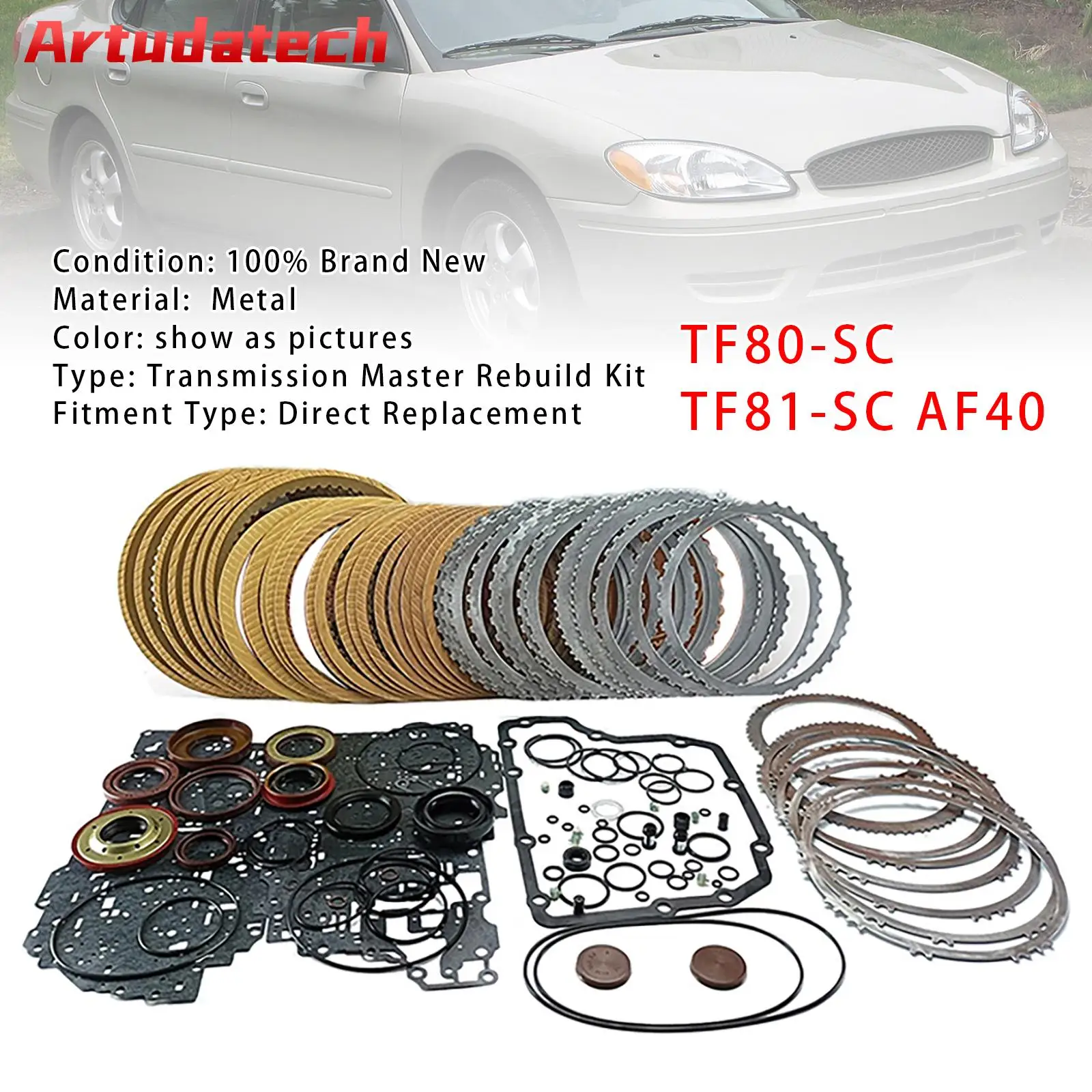 Artudatech TF80-SC TF81-SC AF40 Transmission Master Rebuild Kit For Ford Land Rover Car Accessories
Artudatech TF80-SC TF81-SC AF40 Transmission Master Rebuild Kit For Ford Land Rover Car Accessories