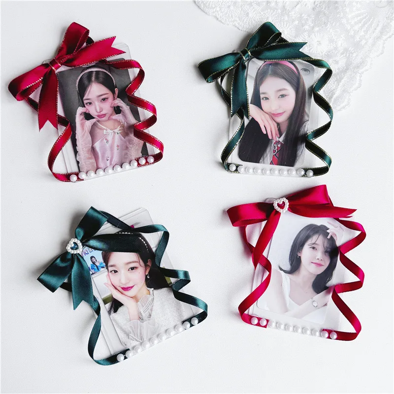 Kawaii Bow Phnom Penh Love style 3 inch Kpop Photocard Holder With chain Acrylic DIY fabric Storage Protective cover pendant
Kawaii Bow Phnom Penh Love style 3 inch Kpop Photocard Holder With chain Acrylic DIY fabric Storage Protective cover pendant