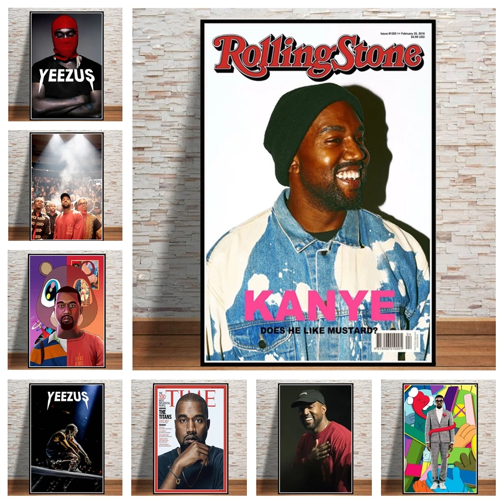 Rapper Kanye West Music Star Album Painting Art Home Decor Picture Bar Cafe For Room Living Wall Decor Quality Canvas Poster
Rapper Kanye West Music Star Album Painting Art Home Decor Picture Bar Cafe For Room Living Wall Decor Quality Canvas Poster