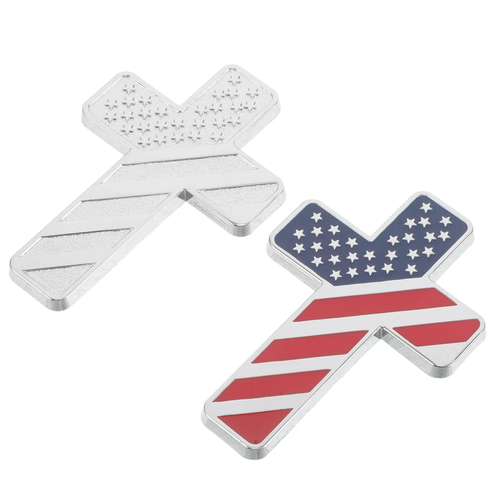 2Pcs Cross Emblems Car Stickers Zinc Alloy Metal Christian Decor Car Exterior Interior Protective Patriotic Vehicle Badge
2Pcs Cross Emblems Car Stickers Zinc Alloy Metal Christian Decor Car Exterior Interior Protective Patriotic Vehicle Badge