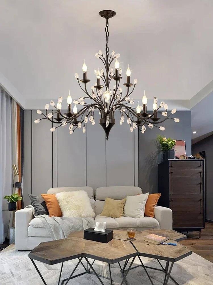 Modern Led Crystal Chandeliers For Living Dining Bedroom Kitchen Pendant Lamp Lustre American Vintage Hotel Villa Hanging Lights
Modern Led Crystal Chandeliers For Living Dining Bedroom Kitchen Pendant Lamp Lustre American Vintage Hotel Villa Hanging Lights