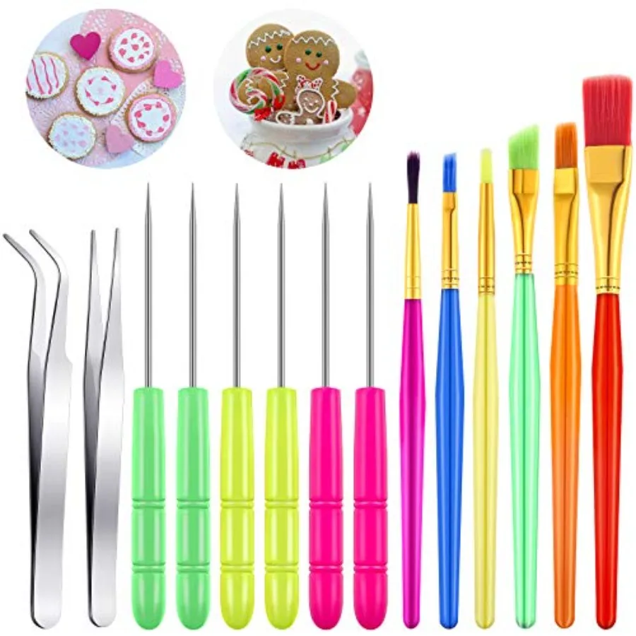 14 Pcs Cookie Decorating Tool Set Easter Fondant Cake Decorating Brushes Scribe Cookie Tool Sugar Stir Needle Baking Elbow and
14 Pcs Cookie Decorating Tool Set Easter Fondant Cake Decorating Brushes Scribe Cookie Tool Sugar Stir Needle Baking Elbow and