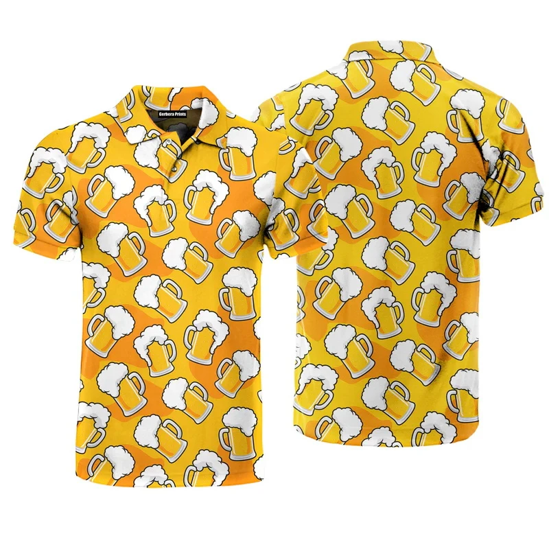 New 3D Printed Beer Graphic Men Polo Shirt Fashon Trendy Hip Pop Short Sleeves Tops Summer Hawaiian Women Button Lapel POLO Tops
New 3D Printed Beer Graphic Men Polo Shirt Fashon Trendy Hip Pop Short Sleeves Tops Summer Hawaiian Women Button Lapel POLO Tops