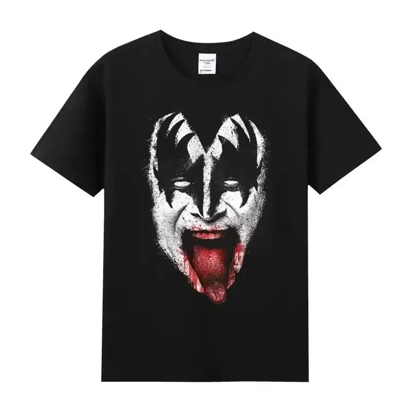 2024 New Kiss Rock Metal Band T-shirt with Printed Cotton Round Neck Short Sleeve T-shirt Hip Hop Men's Street Top T-shirt
2024 New Kiss Rock Metal Band T-shirt with Printed Cotton Round Neck Short Sleeve T-shirt Hip Hop Men's Street Top T-shirt