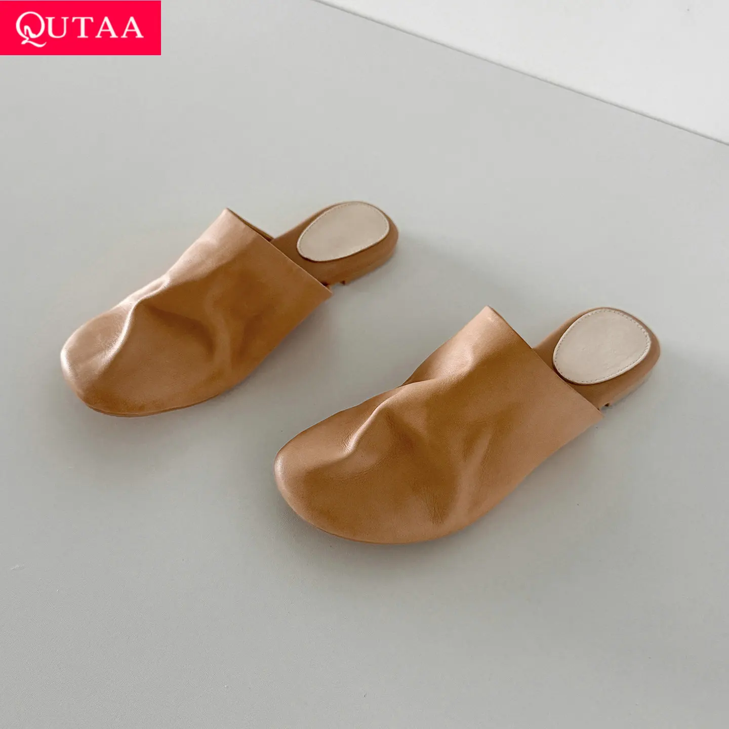 QUTAA 2026 Fashion Slingback Women Flats Shoes Mules Woman Summer Cow Leather Comfort Casual Shoes Round Toe Ladies Dress 34-40
QUTAA 2026 Fashion Slingback Women Flats Shoes Mules Woman Summer Cow Leather Comfort Casual Shoes Round Toe Ladies Dress 34-40