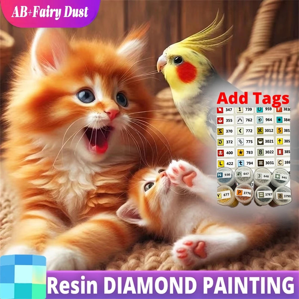 Resin AB Fairy Dust Full Square Round Diamond Mosaic Cat Animal Needlework DIY Painting Parrot Bird Cross Stitch Handmade Gift
Resin AB Fairy Dust Full Square Round Diamond Mosaic Cat Animal Needlework DIY Painting Parrot Bird Cross Stitch Handmade Gift