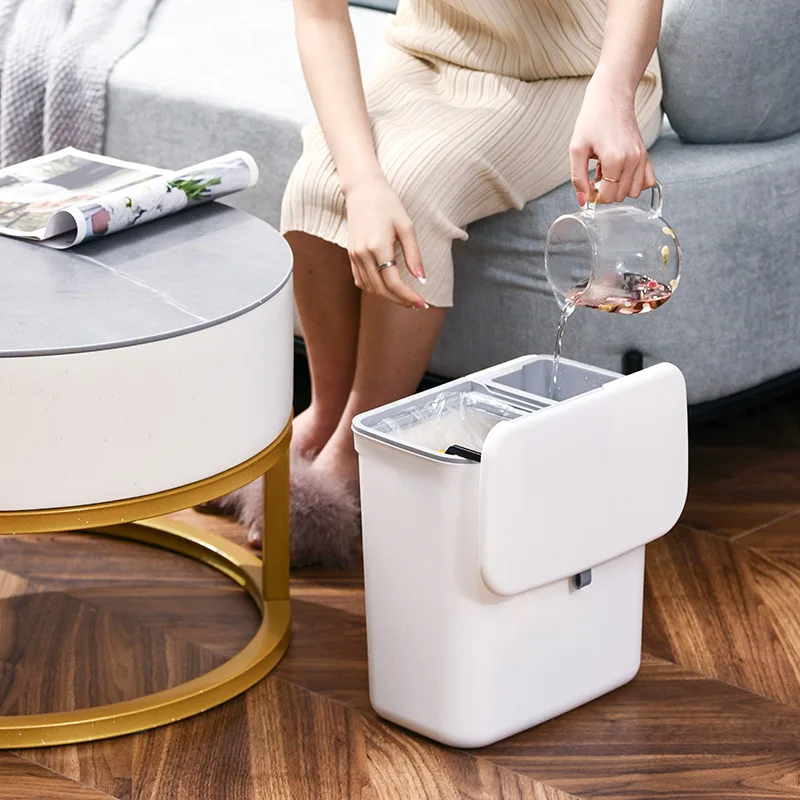 Kitchen Wall-Mounted Trash Bin, Wet-Dry Separation Waste Basket, hone Organizer with Lid, Hanging Trash Bin for Small Spaces
Kitchen Wall-Mounted Trash Bin, Wet-Dry Separation Waste Basket, hone Organizer with Lid, Hanging Trash Bin for Small Spaces