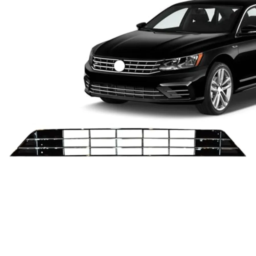 JX RACING Compatible with Passat R-Line 2016-2019 Front Bumper Lower Grille Grill W/O Sensor Hole Black with Chrome Trim 561853
JX RACING Compatible with Passat R-Line 2016-2019 Front Bumper Lower Grille Grill W/O Sensor Hole Black with Chrome Trim 561853