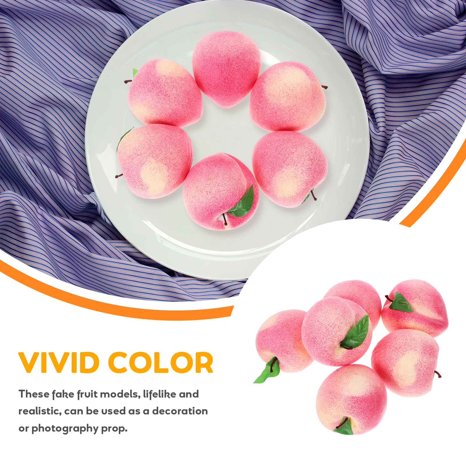 6 Pcs Simulated Peach Ornaments Miniature Fake Fruit Decor DIY Foam Craft Model Toys Display Props Realistic Shape Longevity
6 Pcs Simulated Peach Ornaments Miniature Fake Fruit Decor DIY Foam Craft Model Toys Display Props Realistic Shape Longevity