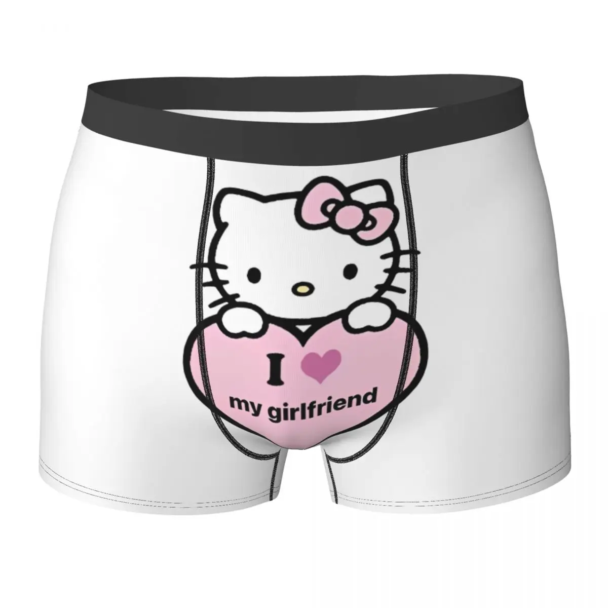 Нижнее белье Hello Kitty I Love My Girlfriend, дышащие трусы, дизайнерские шорты, трусы для мужчин, боксеры большого размера с 3D чехлом
Нижнее белье Hello Kitty I Love My Girlfriend, дышащие трусы, дизайнерские шорты, трусы для мужчин, боксеры большого размера с 3D чехлом