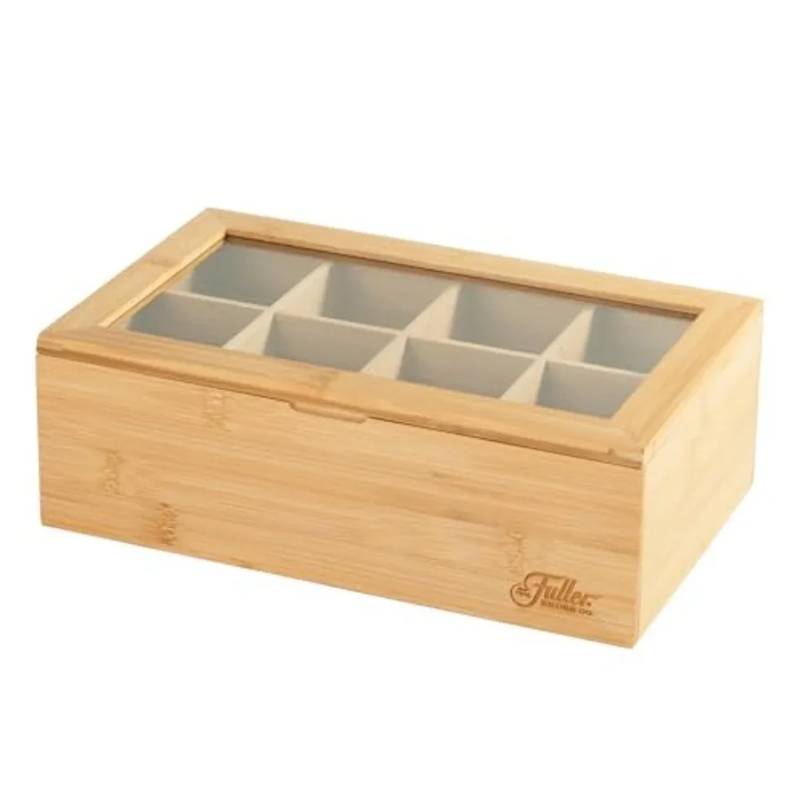 Органайзер для чая Fuller Bamboo с 8 отделениями, натуральный бамбуковый футляр для хранения чая с прозрачной акриловой крышкой, элегантный чайный набор Fuller
Органайзер для чая Fuller Bamboo с 8 отделениями, натуральный бамбуковый футляр для хранения чая с прозрачной акриловой крышкой, элегантный чайный набор Fuller