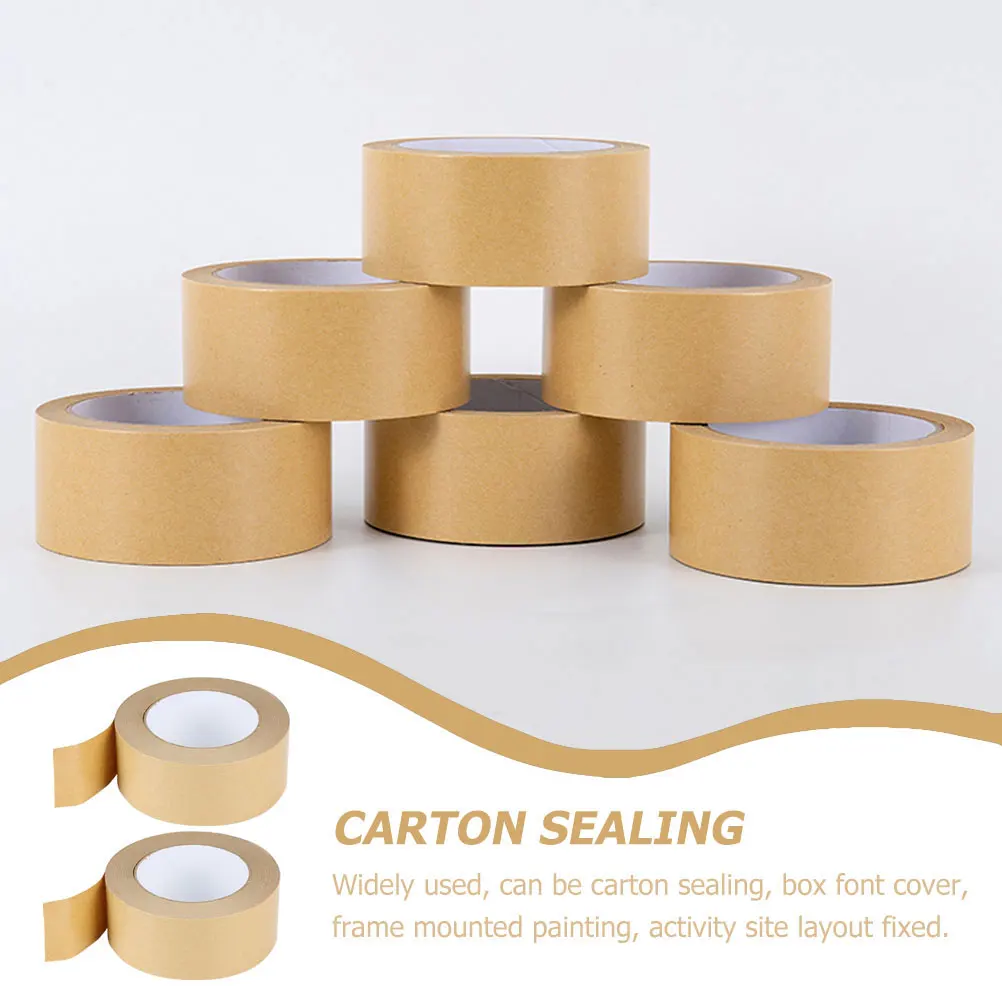 2 Rolls Kraft Paper Tape Transparent Packing Sealer Brown Packaging Mailing Envelope
2 Rolls Kraft Paper Tape Transparent Packing Sealer Brown Packaging Mailing Envelope