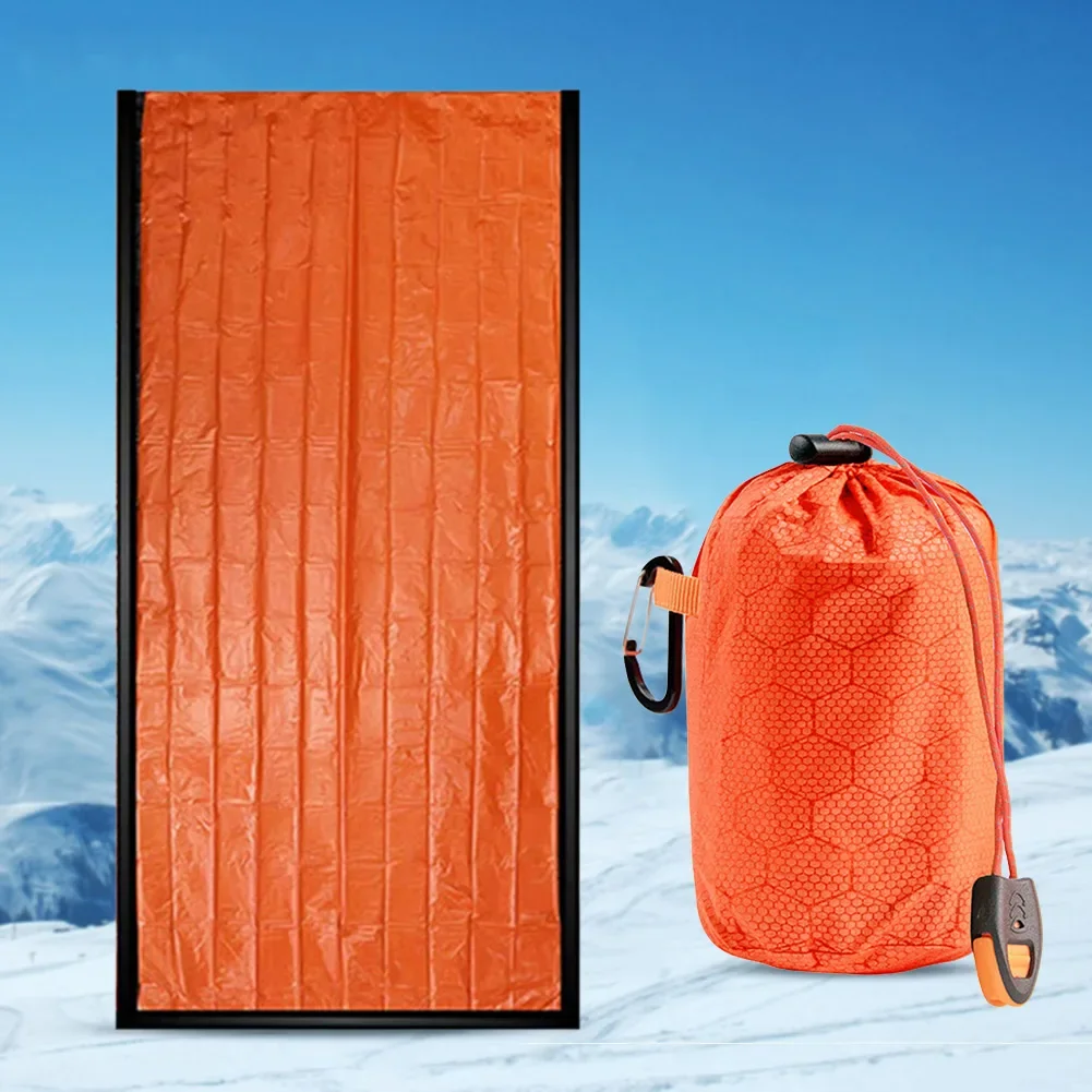 Emergency Sleeping Bag Portable Waterproof Mylar Thermal Blanket Lightweight Survival Sleeping Bag Keep Warm for Outdoor Camping
Emergency Sleeping Bag Portable Waterproof Mylar Thermal Blanket Lightweight Survival Sleeping Bag Keep Warm for Outdoor Camping