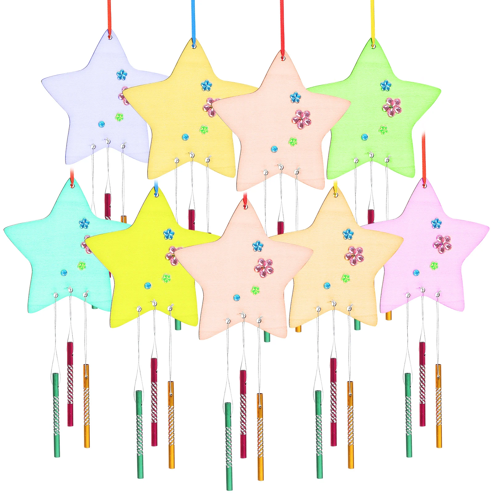 1 set Wooden Star Chime Set Craft Kits Kids Pendant Windchimes Strong Indoor Outdoor Wind Chime Kit Garden Decoration
1 set Wooden Star Chime Set Craft Kits Kids Pendant Windchimes Strong Indoor Outdoor Wind Chime Kit Garden Decoration