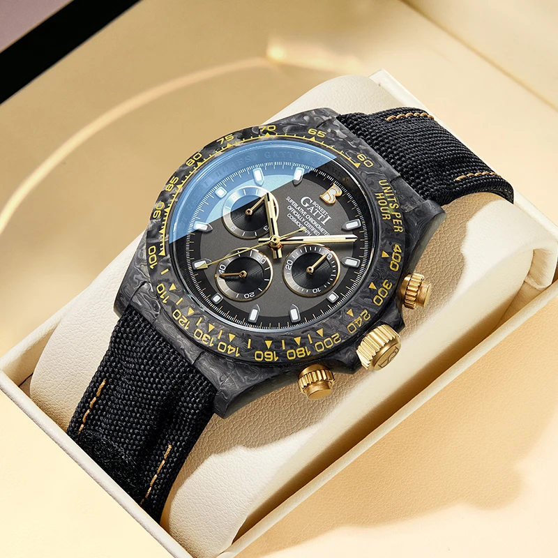 BONEST GATTI Men's Automatic Mechanical Watch Round Dial Carbon Fiber Case Waterproof Luminous Wristwatch
BONEST GATTI Men's Automatic Mechanical Watch Round Dial Carbon Fiber Case Waterproof Luminous Wristwatch