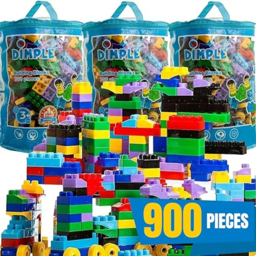 Dimple Large Blocks for Toddlers and Ages 3+: Stackable Interlocking MultiColored Building Toys with Bright Colors Safe NonToxi
Dimple Large Blocks for Toddlers and Ages 3+: Stackable Interlocking MultiColored Building Toys with Bright Colors Safe NonToxi