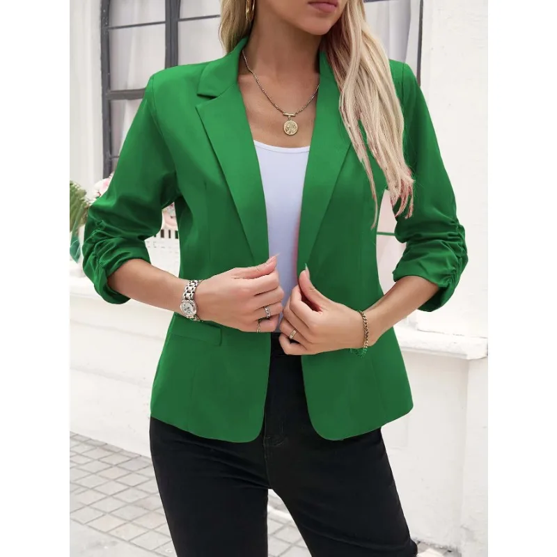 New Women's Suit Jacket Formal Wear and Three-quarter Sleeve Blazer Business Casual Work Clothes
New Women's Suit Jacket Formal Wear and Three-quarter Sleeve Blazer Business Casual Work Clothes