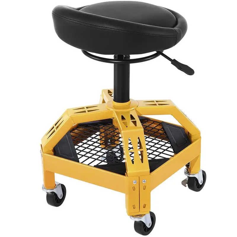 Swivel Mechanic Chair 24-28.7in For Workshop Auto Repair Shop Garage 300LBS Capacity Adjustable Height Tool Tray 360-degree Rolling Wheels Yellow
Swivel Mechanic Chair 24-28.7in For Workshop Auto Repair Shop Garage 300LBS Capacity Adjustable Height Tool Tray 360-degree Rolling Wheels Yellow