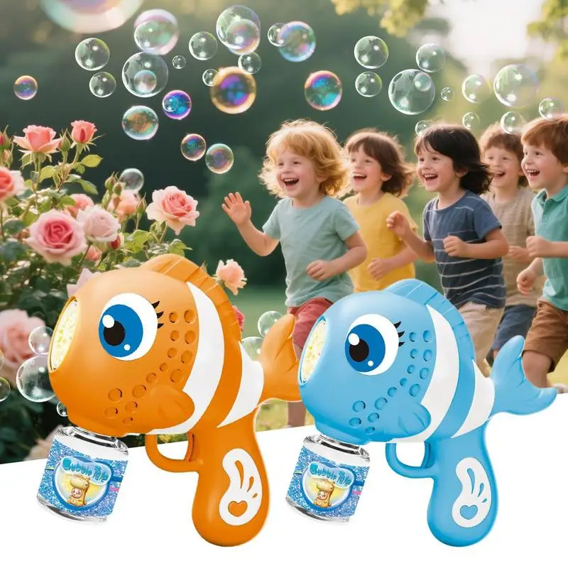 Bubble Maker Machine Automatic Bubble Blower With Fun Fish Design Portable Smooth Soap Dispenser Blowing Toy For Boys Girls
Bubble Maker Machine Automatic Bubble Blower With Fun Fish Design Portable Smooth Soap Dispenser Blowing Toy For Boys Girls
