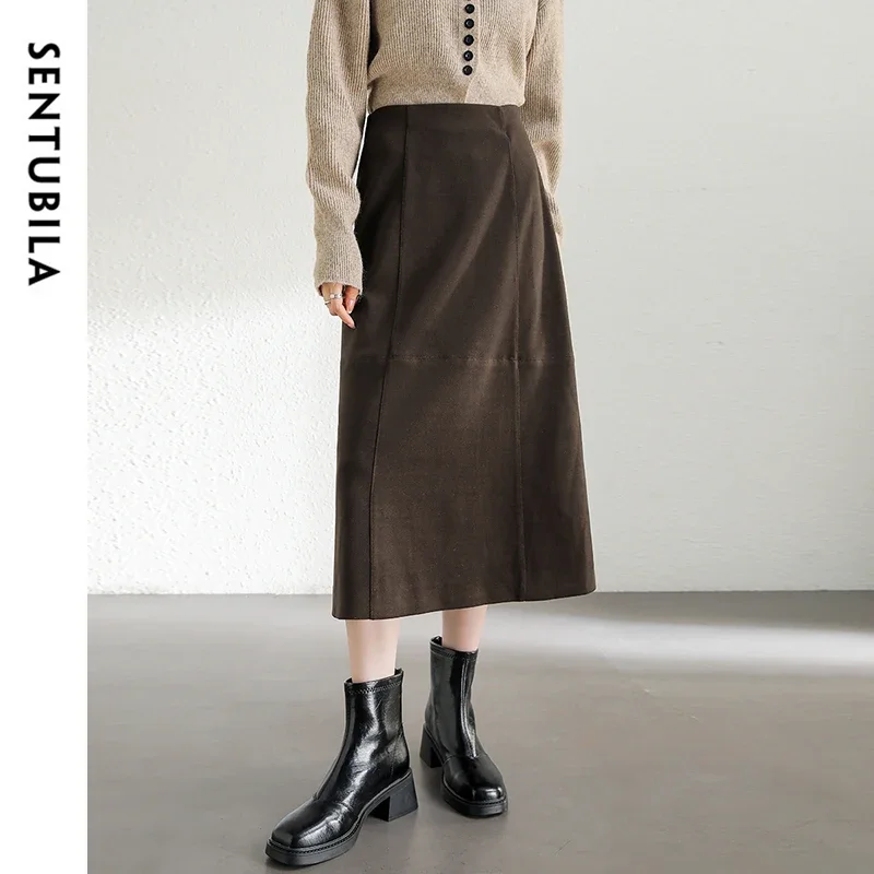 SENTUBILA Vintage A-line Skirts for Women 2025 Spring Summer New Fashion Commute Solid Warm Mid-length Midi Skirts 144Q57508
SENTUBILA Vintage A-line Skirts for Women 2025 Spring Summer New Fashion Commute Solid Warm Mid-length Midi Skirts 144Q57508