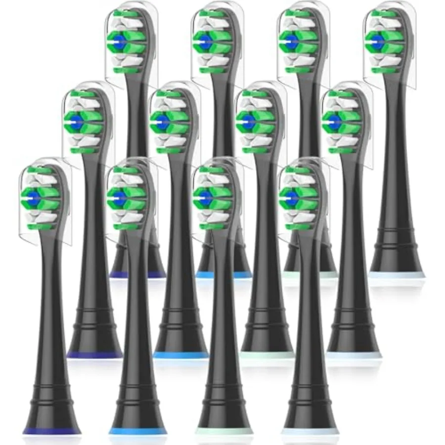 Replacement Toothbrush Heads Compatible with AquaSonic Black Series Vibe Series Elite Series Electric Toothbrush, 2, Black
Replacement Toothbrush Heads Compatible with AquaSonic Black Series Vibe Series Elite Series Electric Toothbrush, 2, Black