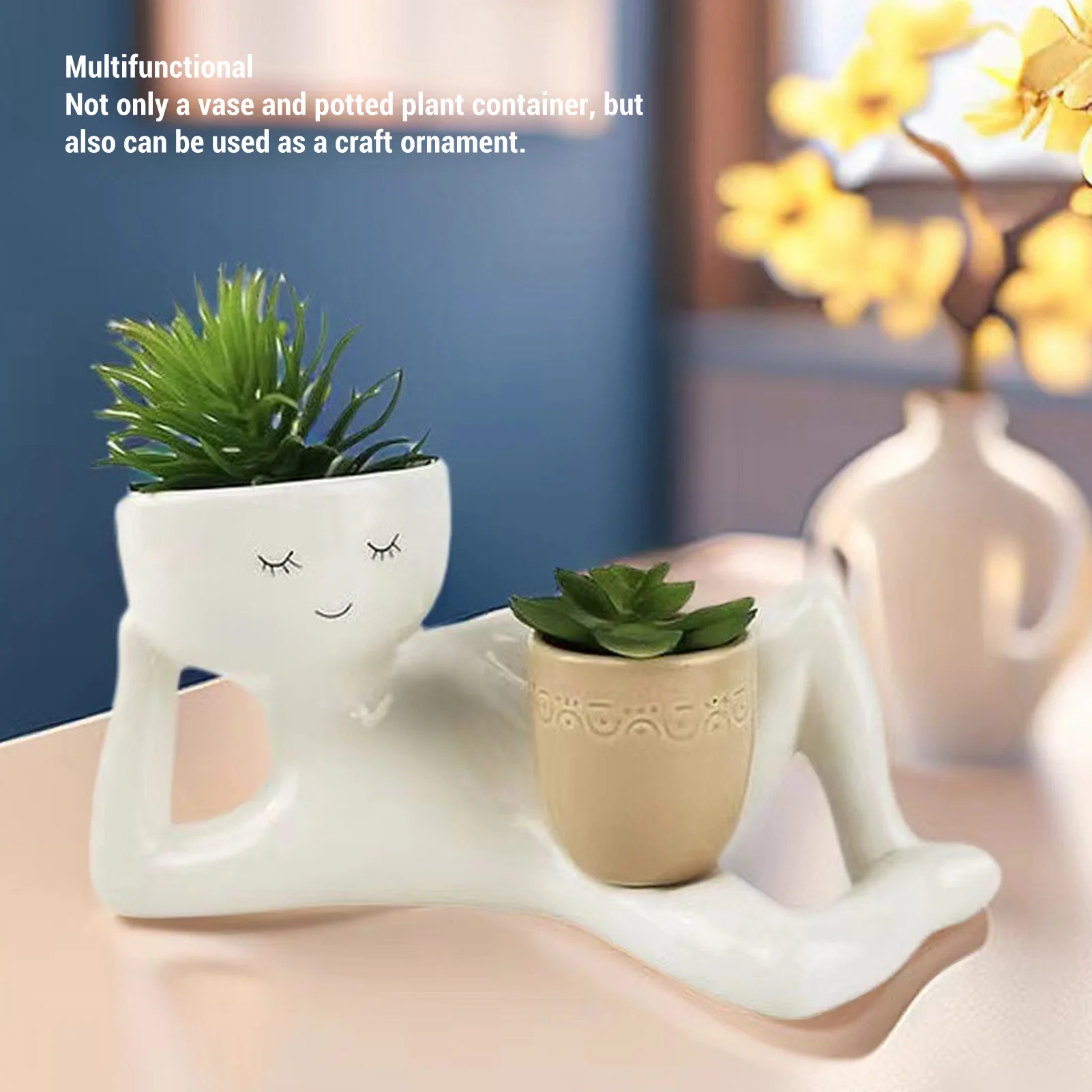 Flower Pot Plant Pot Pot Creative Breathable Synthetic Resin Flower Pot for Desktop Ornament Decoration Pot
Flower Pot Plant Pot Pot Creative Breathable Synthetic Resin Flower Pot for Desktop Ornament Decoration Pot