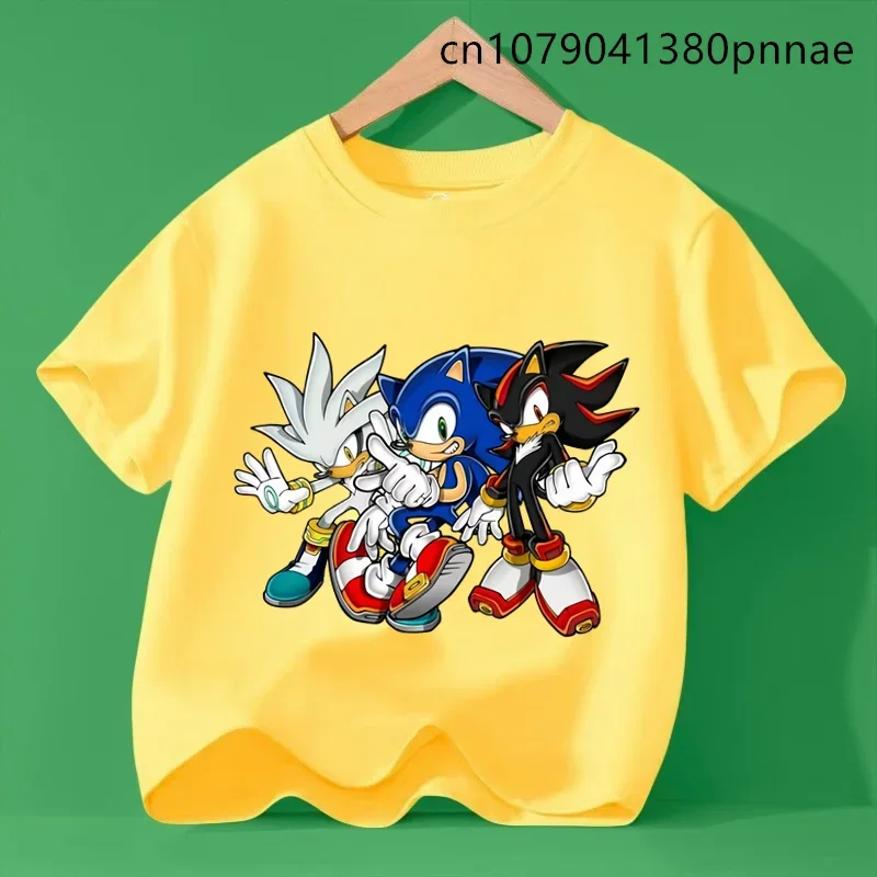 Hot Best-Selling Sonic Kid Summer Tees for Children Ravishing Print Designs Korean Chic Fitted Look Soft Wear for Boys and Girls
Hot Best-Selling Sonic Kid Summer Tees for Children Ravishing Print Designs Korean Chic Fitted Look Soft Wear for Boys and Girls