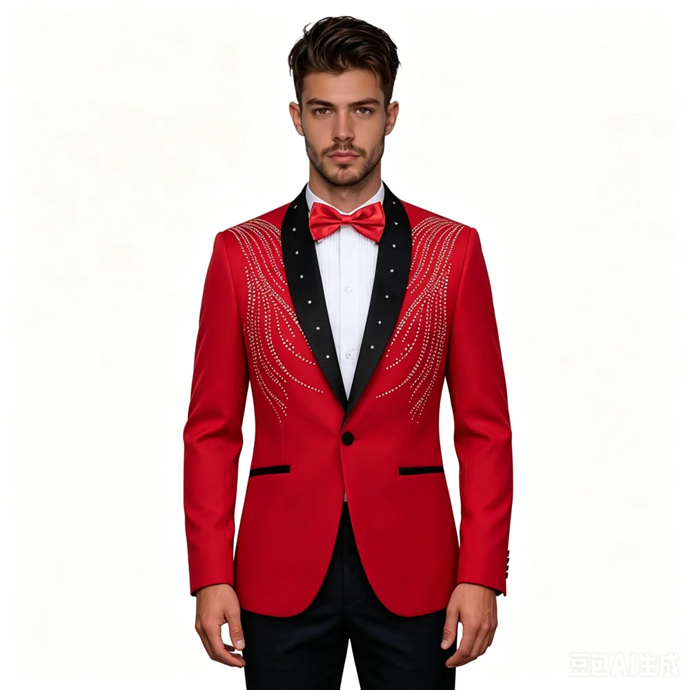 Crystals Diamond Suits Jacket Dinner Suit Wedding Suit Tailor Suit Blazer Stage Performance Host Formal
Crystals Diamond Suits Jacket Dinner Suit Wedding Suit Tailor Suit Blazer Stage Performance Host Formal