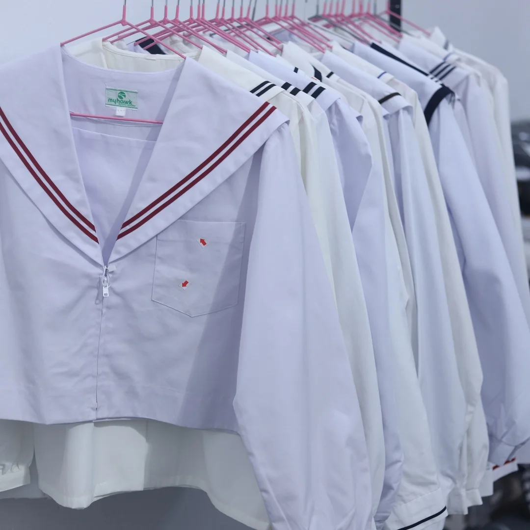 Cute Style Sailor Suit Student Uniform Japanese Mid-Length Skirt Short Sleeve Double Embroidery Seagull Line Xf66
Cute Style Sailor Suit Student Uniform Japanese Mid-Length Skirt Short Sleeve Double Embroidery Seagull Line Xf66