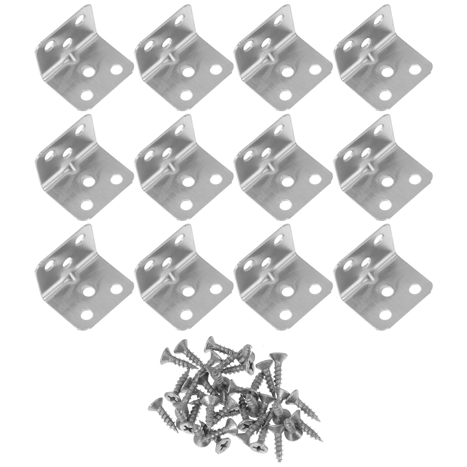 12 Pcs Corner Brackets Stainless Steel 6 hole Design for Furniture Stable Braces Wardrobes Cabinets Wooden Beam
12 Pcs Corner Brackets Stainless Steel 6 hole Design for Furniture Stable Braces Wardrobes Cabinets Wooden Beam