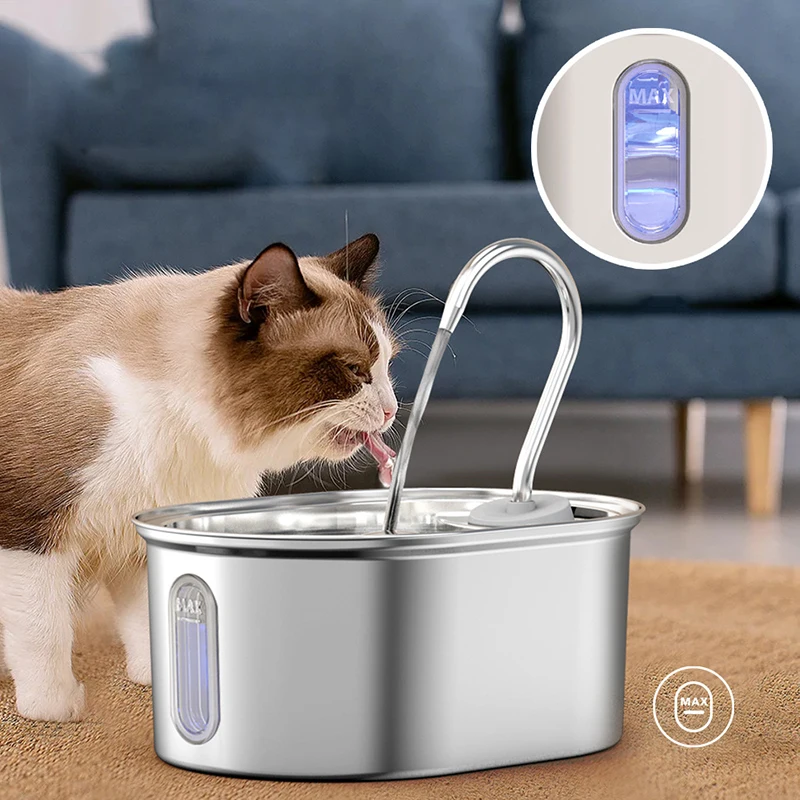 Лидер продаж, автоматический фонтан для кошек из нержавеющей стали, диспенсер для воды 3,2 л, ультра тихий многослойный фильтрующий умный фонтан для кошек
Лидер продаж, автоматический фонтан для кошек из нержавеющей стали, диспенсер для воды 3,2 л, ультра тихий многослойный фильтрующий умный фонтан для кошек