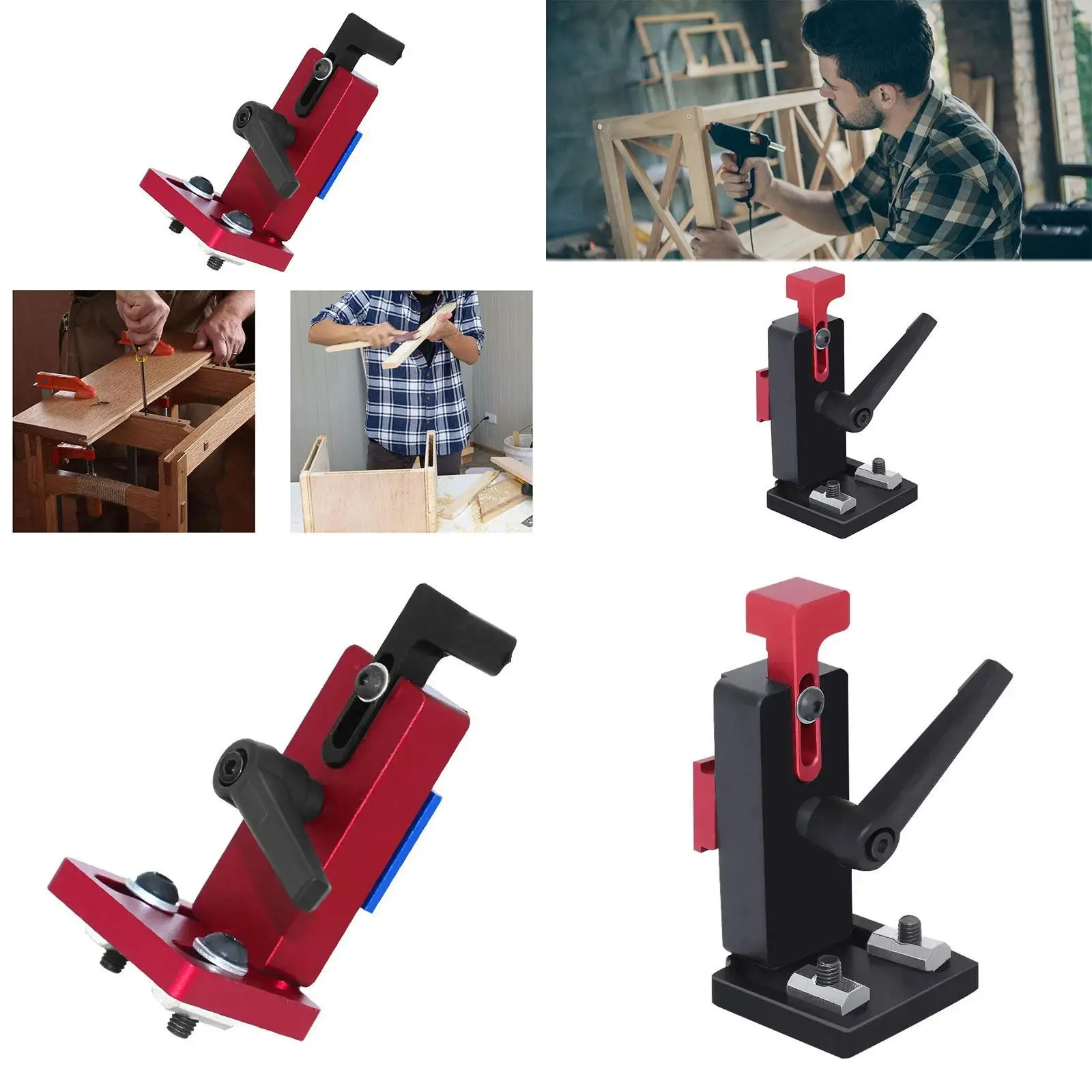 Aluminium Alloy Miter Track Stop Tool, 45 Type Miter Track Stop, Easy to Operate for Location, Fixation
Aluminium Alloy Miter Track Stop Tool, 45 Type Miter Track Stop, Easy to Operate for Location, Fixation