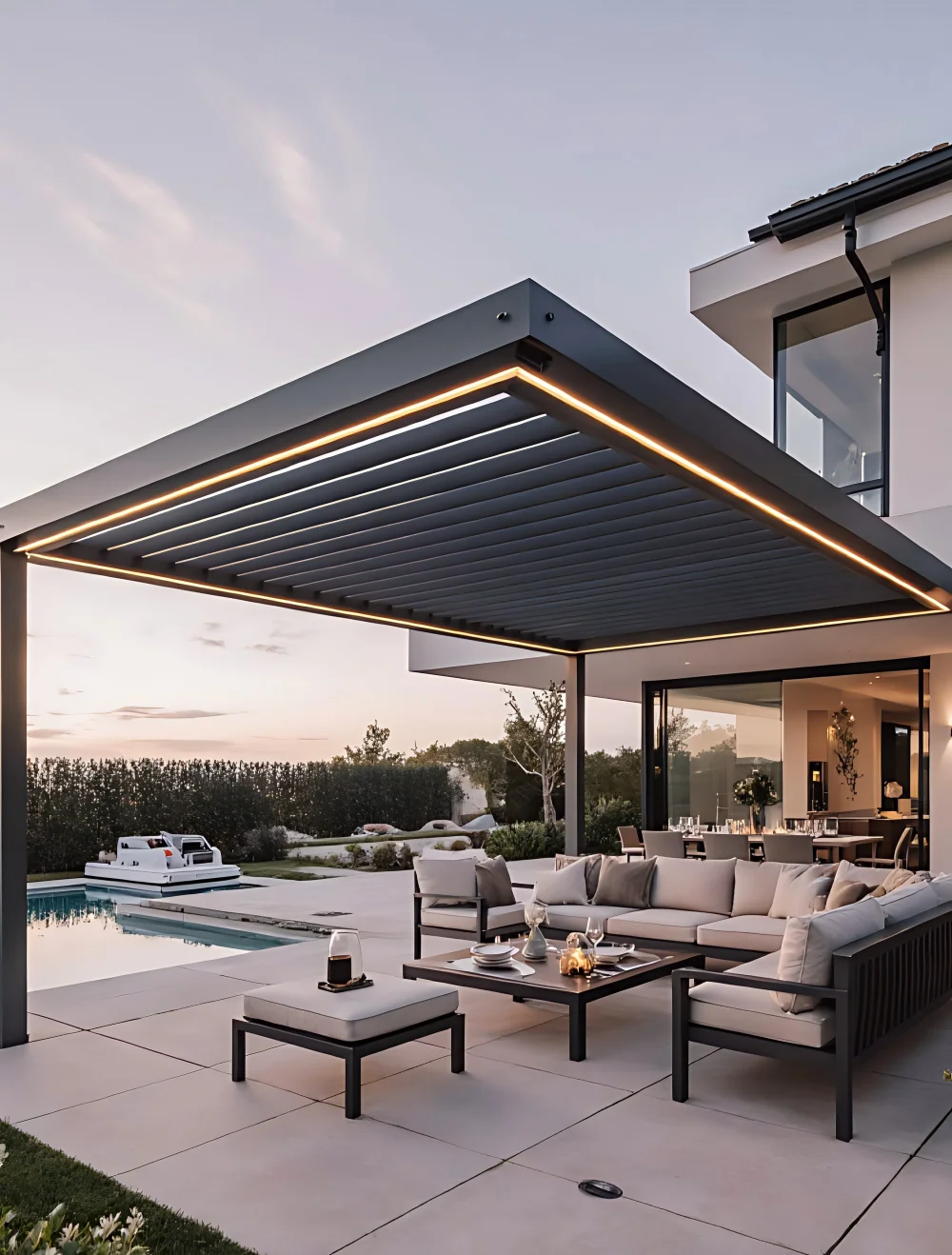 Outdoor Adjustable Simple Aluminum Pergola Retractable Louvered Roof with Garden Pavilion 3x3 3x4 4x3 Customised Sizes Pergolas
Outdoor Adjustable Simple Aluminum Pergola Retractable Louvered Roof with Garden Pavilion 3x3 3x4 4x3 Customised Sizes Pergolas