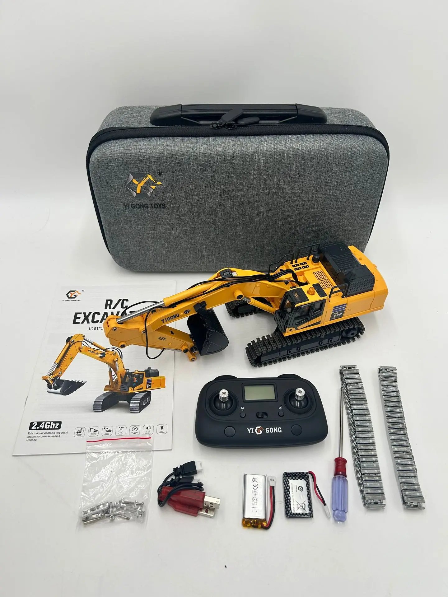 Yigong Remote Control Alloy Engineering Vehicle 1/50 Scale Crawler Loader Dump Truck 2.4 Ghz Simulation Construction Model Toy
Yigong Remote Control Alloy Engineering Vehicle 1/50 Scale Crawler Loader Dump Truck 2.4 Ghz Simulation Construction Model Toy