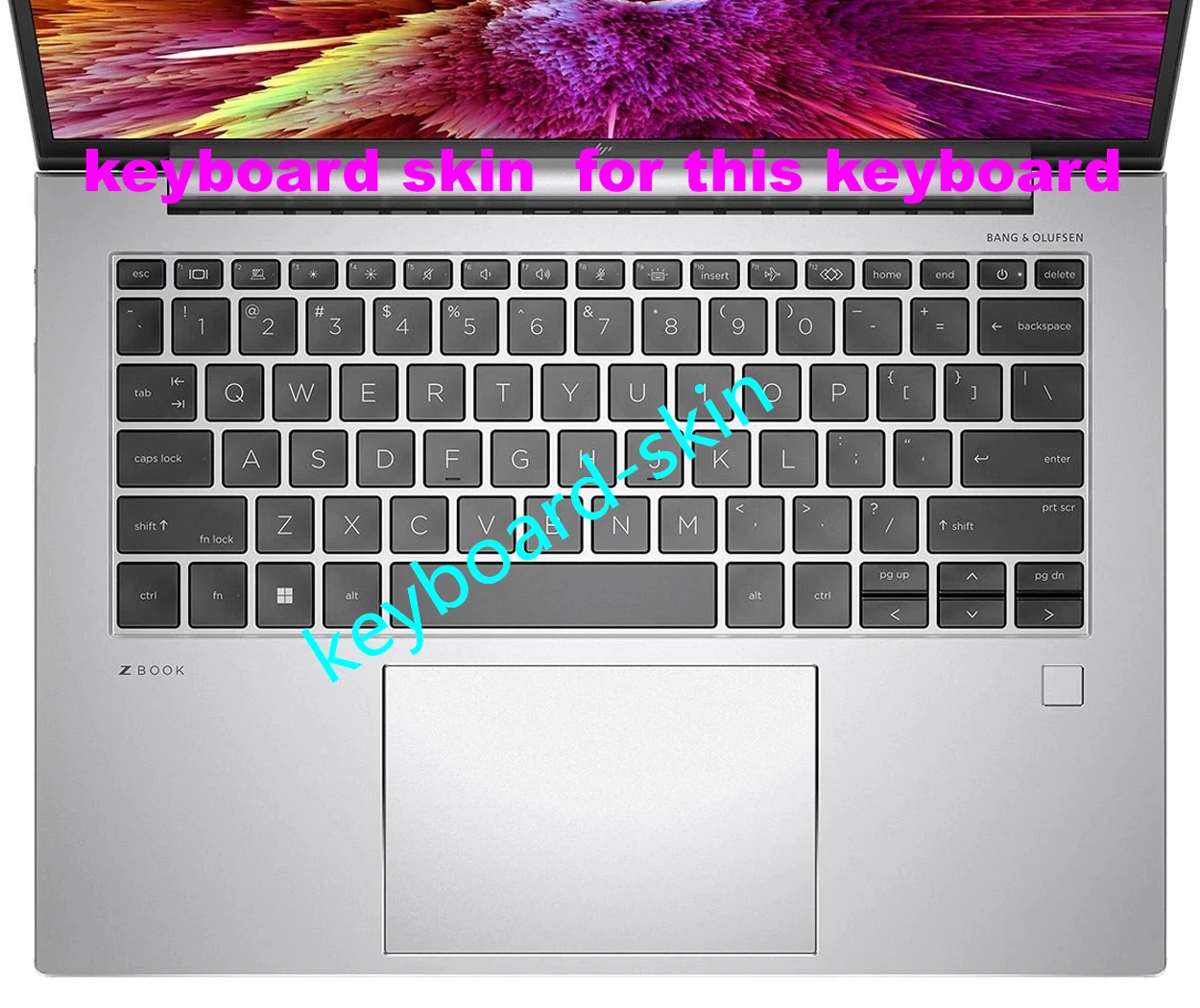 US Keyboard Skin Cover for HP EliteBook 1040 G9 G10 Elite X360 1040 G9 G10 2-in-1 Zbook Firefly 14 inch G9 G10 G11 HSN-I49C-4
US Keyboard Skin Cover for HP EliteBook 1040 G9 G10 Elite X360 1040 G9 G10 2-in-1 Zbook Firefly 14 inch G9 G10 G11 HSN-I49C-4