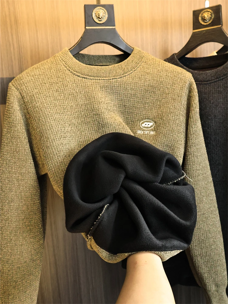 Мужской однотонный круглый вязаный свитер с вышивкой Ne Winter Faion Ci Sle Long Sve Cosite Fce Jaet
Мужской однотонный круглый вязаный свитер с вышивкой Ne Winter Faion Ci Sle Long Sve Cosite Fce Jaet