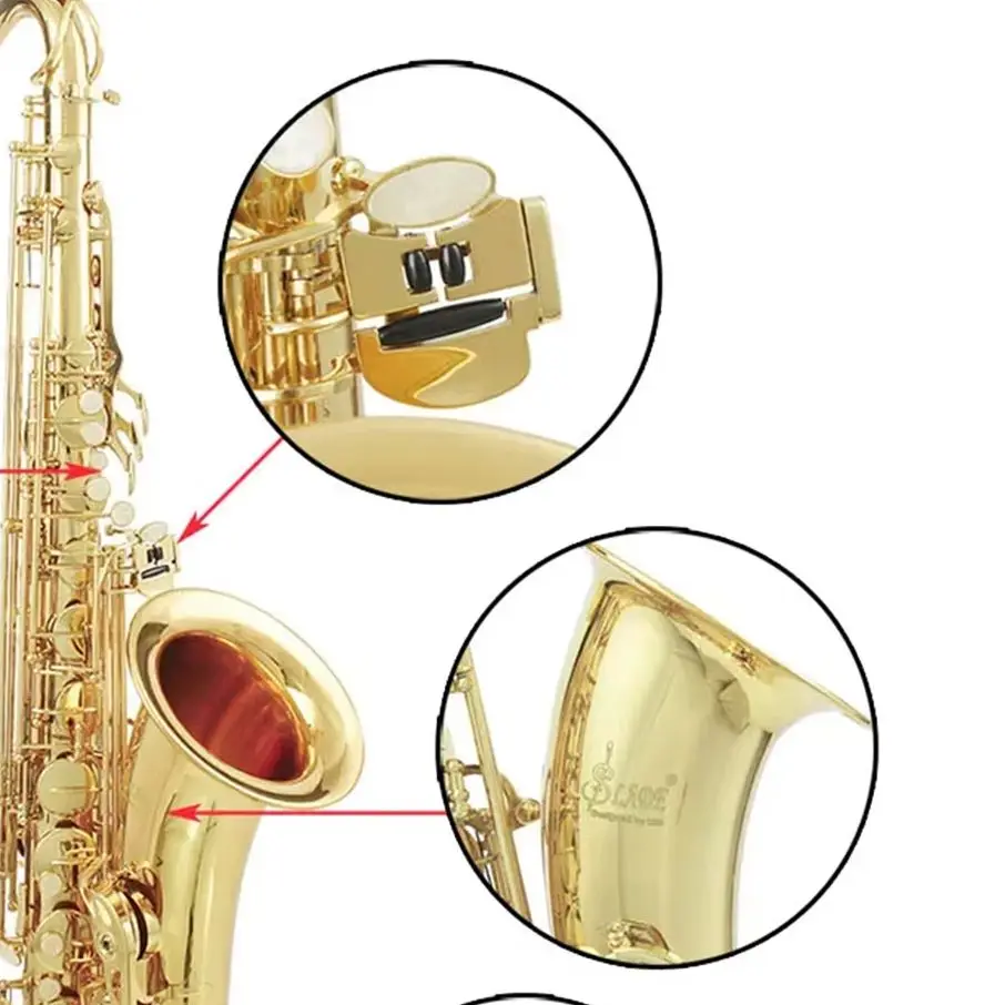 SLADE тенор-саксофон Bb профессиональный латунный саксофон деревянный духовой инструмент с чехлом-подставкой набор для чистки аксессуары для трости
SLADE тенор-саксофон Bb профессиональный латунный саксофон деревянный духовой инструмент с чехлом-подставкой набор для чистки аксессуары для трости