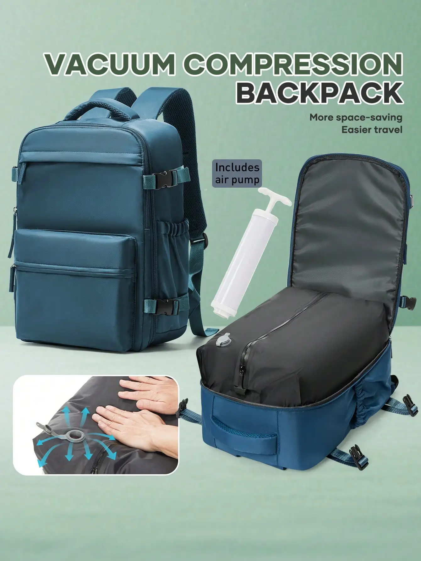 Floless Foldable Travel Laptop Backpack, Airline Approved, Unisex Travel Bag, Compressible Travel Backpack, 14-Inch Laptop Business Backpack, Waterproof Large Capacity Bag
Floless Foldable Travel Laptop Backpack, Airline Approved, Unisex Travel Bag, Compressible Travel Backpack, 14-Inch Laptop Business Backpack, Waterproof Large Capacity Bag
