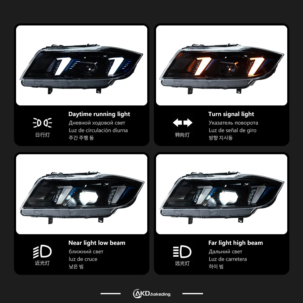 AKD Car Styling Head Lamp for BMW E90 Headlights 2005-2012 3 Series LED Headlight LED DRL Projector Len Dynamic Auto Accessories
AKD Car Styling Head Lamp for BMW E90 Headlights 2005-2012 3 Series LED Headlight LED DRL Projector Len Dynamic Auto Accessories