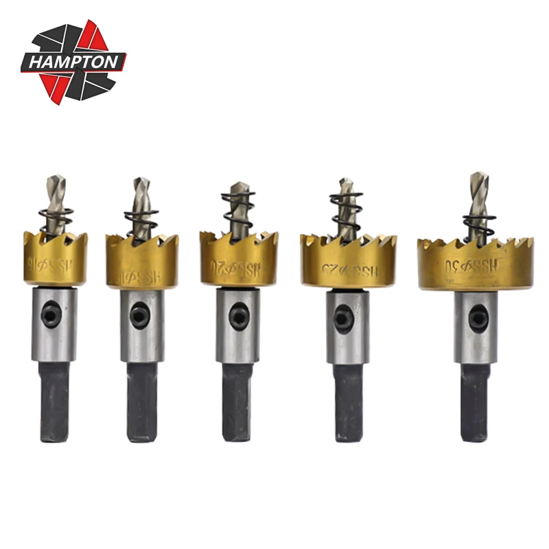 HAMPTON Hole Saw 5pcs 16/18.5/20/25/30mm Carbide Drill Bit for Metal Hole Drilling Cutter Metalworking Tool Drill
HAMPTON Hole Saw 5pcs 16/18.5/20/25/30mm Carbide Drill Bit for Metal Hole Drilling Cutter Metalworking Tool Drill